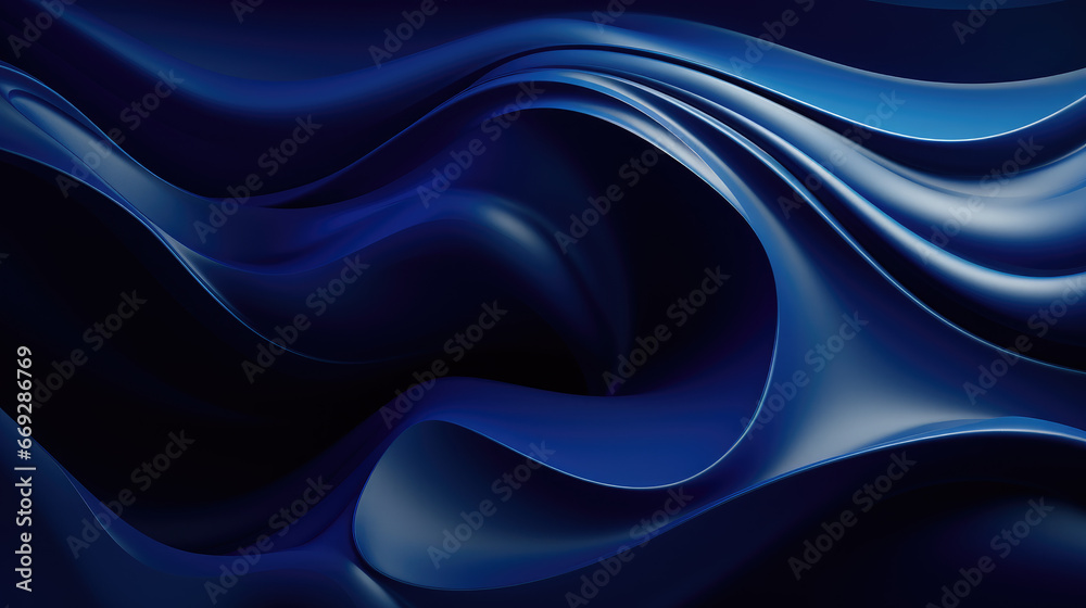 Organic Art Design in Dark Blue Background Organic Art Design in Dark Blue Background