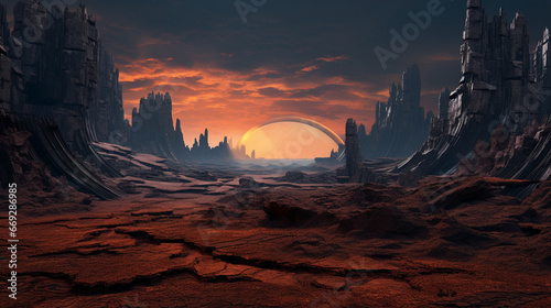 Portal Landscapes texture background