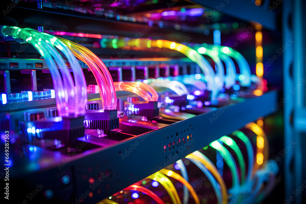 Data Center Connection: Fiber Optic Close-Up
Data Center Connection: Fiber Optic Close-Up