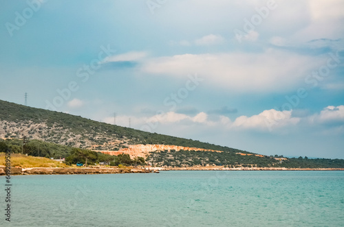 Forested coastal scenery in Mersin, Turkey. From a place known as Incekum. photo