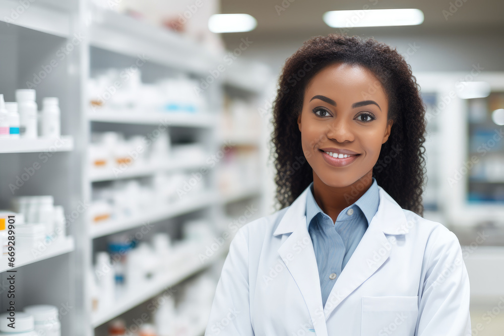 portrait of a female pharmacist