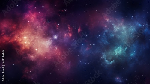 Planets, stars and galaxies in outer space showing the beauty of space exploration. © Dina