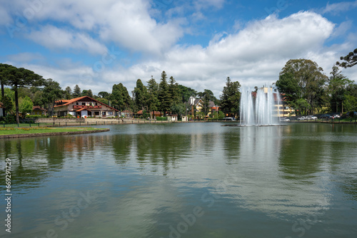 Joaquina Rita Bier Lake and Square - Gramado, Rio Grande do Sul, Brazil