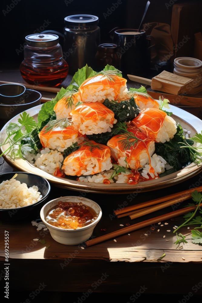 shrimp on a plate shrimp on a plate