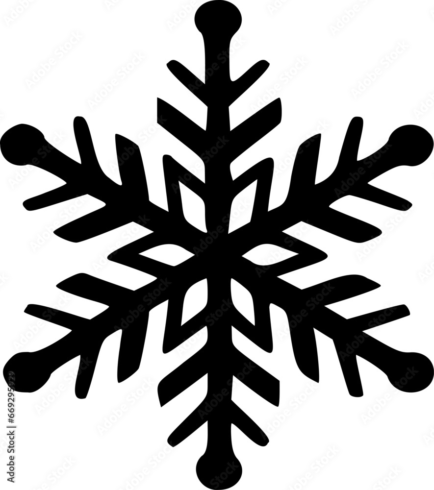 Vector snowflake shape. Black winter snow graphic. Isolated on a white background. Christmas design for t-shirts, invitation, emblem, stickers Vector snowflake shape. Black winter snow graphic. Isolated on a white background. Christmas design for t-shirts, invitation, emblem, stickers
