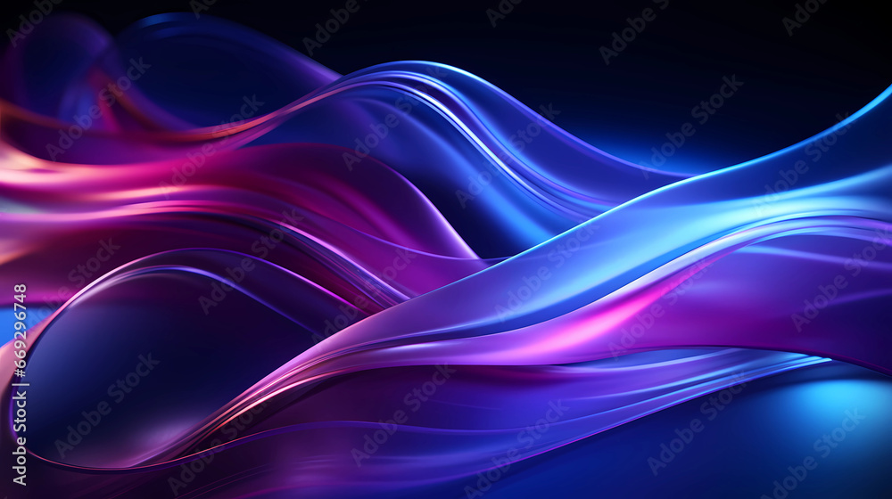 interwining neon lights in blue and purple interwining neon lights in blue and purple