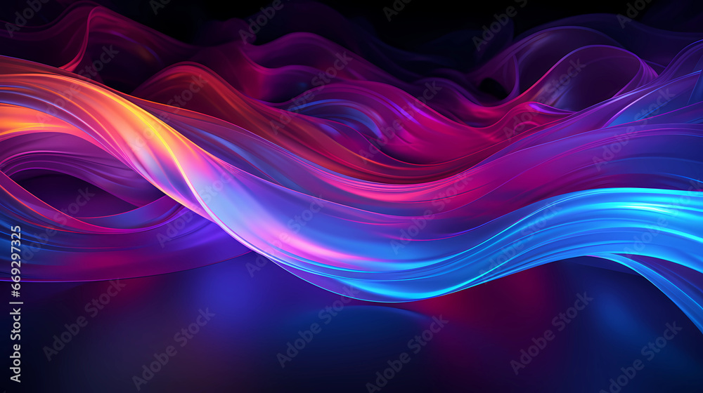interwining neon lights in blue and purple interwining neon lights in blue and purple
