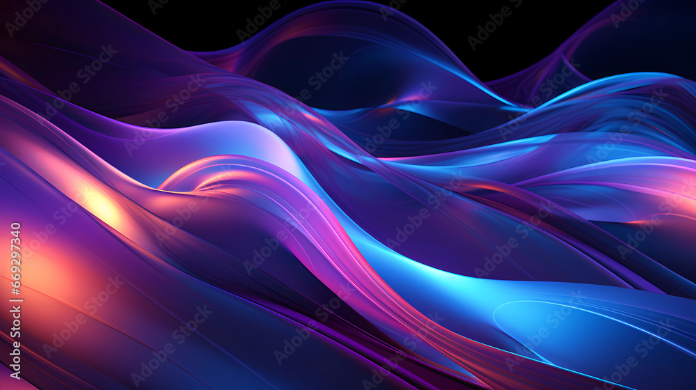 interwining neon lights in blue and purple interwining neon lights in blue and purple