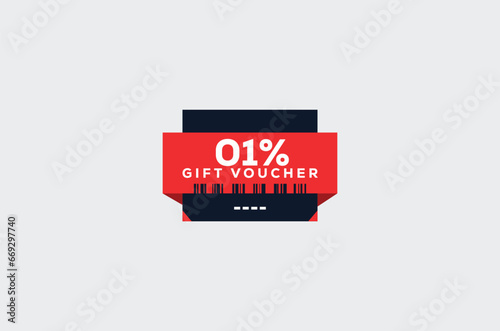 01 Gift Voucher Minimalist signs and symbols design with fantastic color combination and style