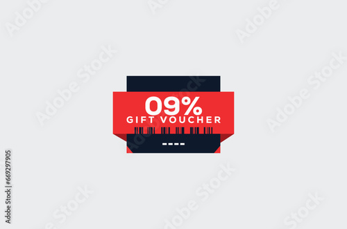 09 Gift Voucher Minimalist signs and symbols design with fantastic color combination and style