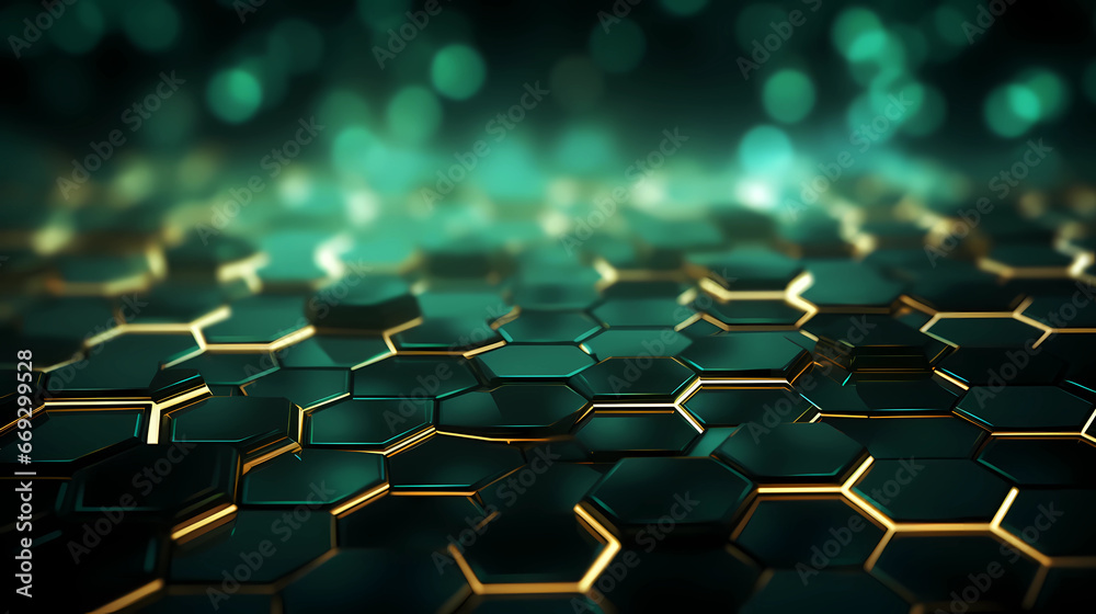 abstract hexagon background with glowing light abstract hexagon background with glowing light