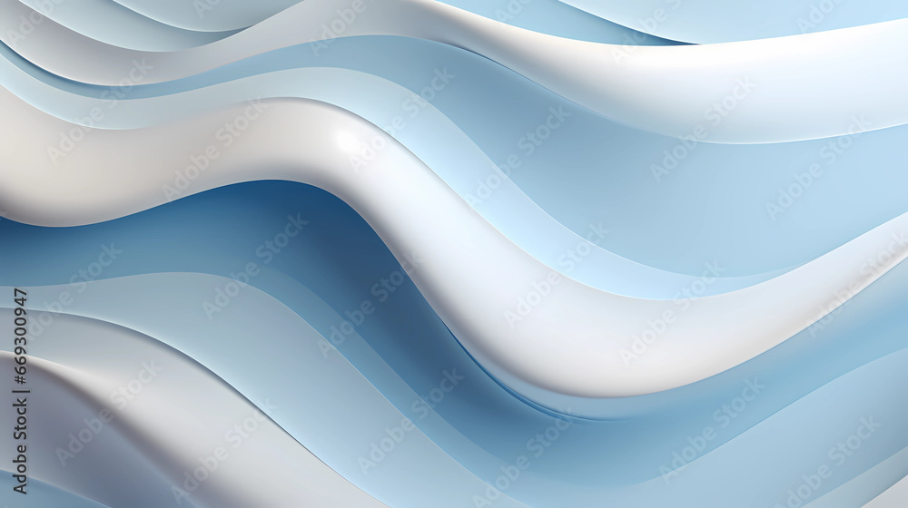 Obraz premium abstract white background with a wave pattern