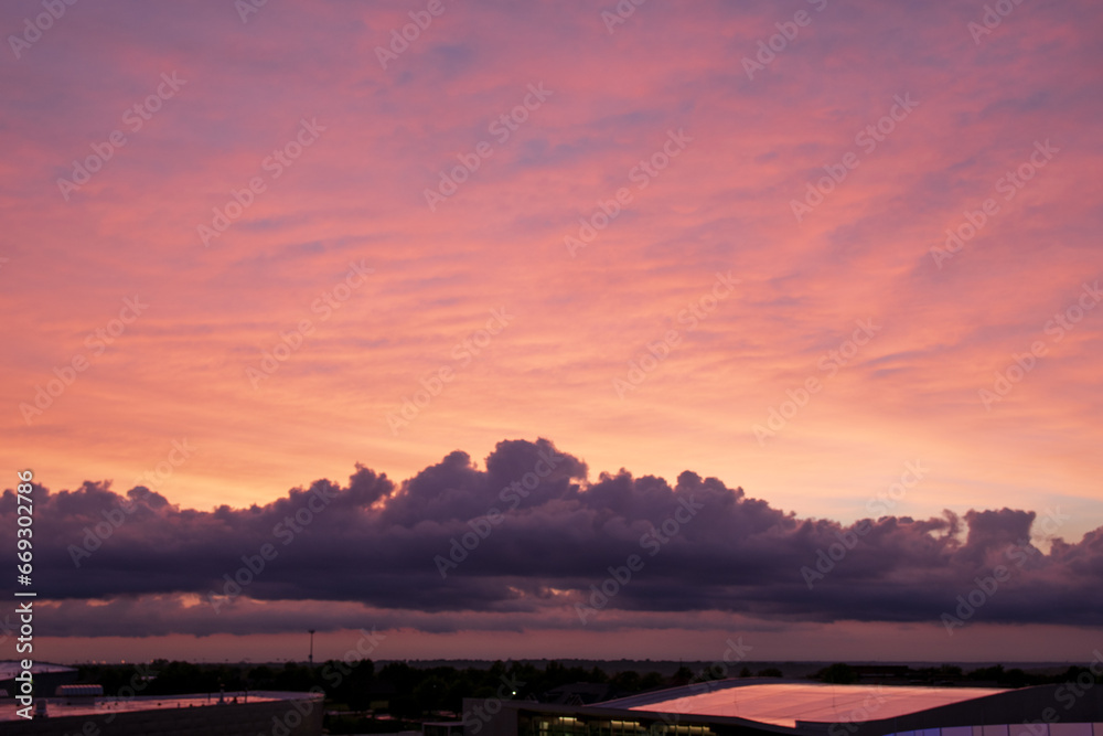 Fototapeta premium Sunset storm clouds