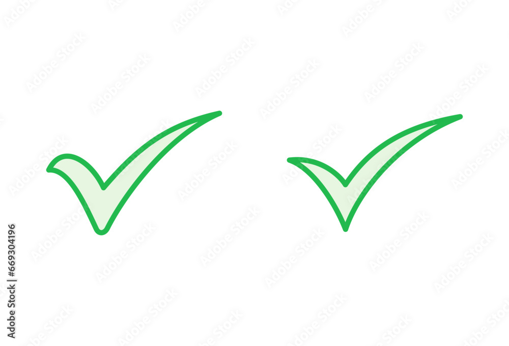 Check mark set. Check mark icon. Tick mark symbol vector Check mark set. Check mark icon. Tick mark symbol vector