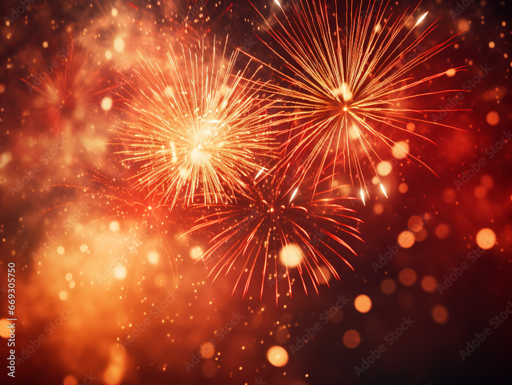 Abstract background with fireworks Abstract background with fireworks