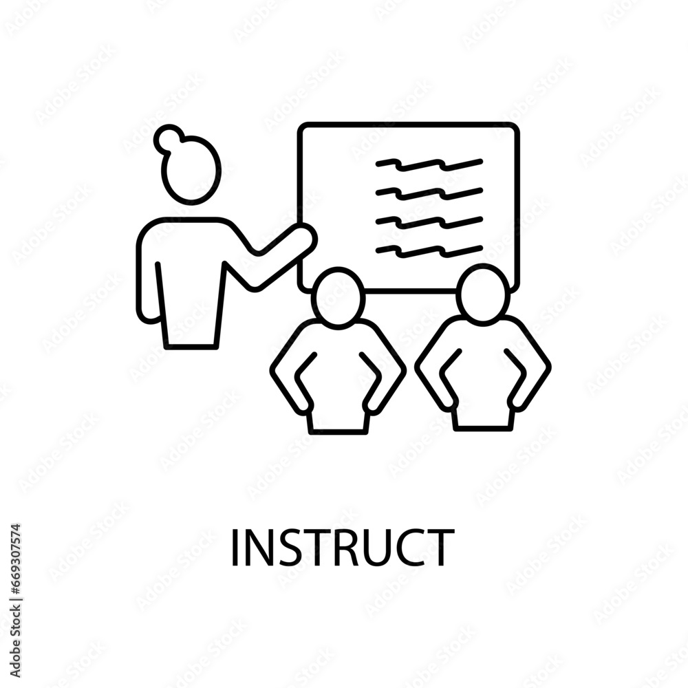Training concept line icon. Simple element illustration. Training concept outline symbol design. Training concept line icon. Simple element illustration. Training concept outline symbol design.