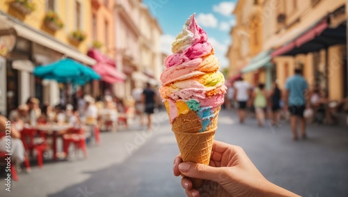 ice cream in the street