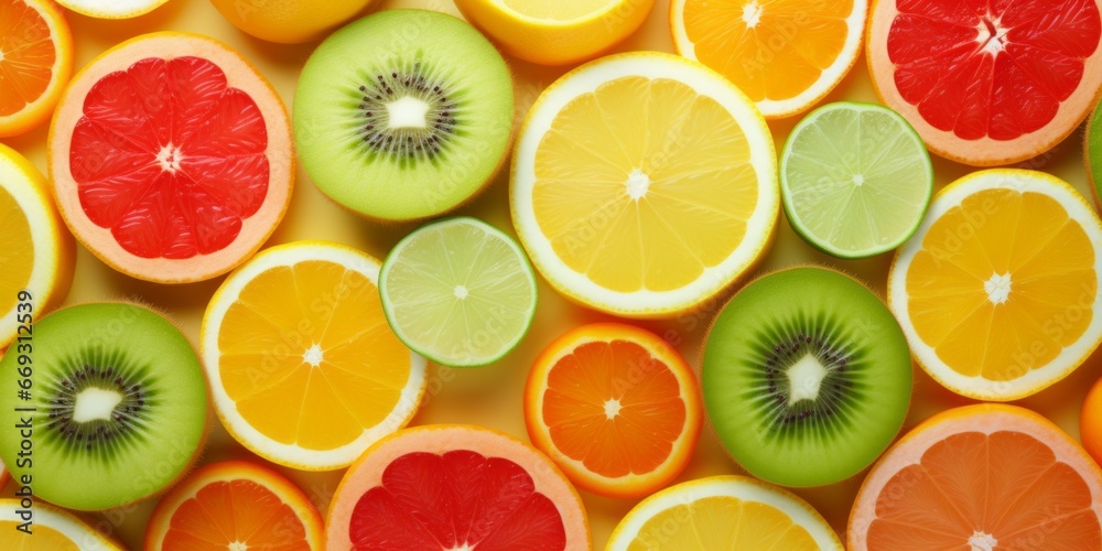 Abstract background image of a fruit medley. 