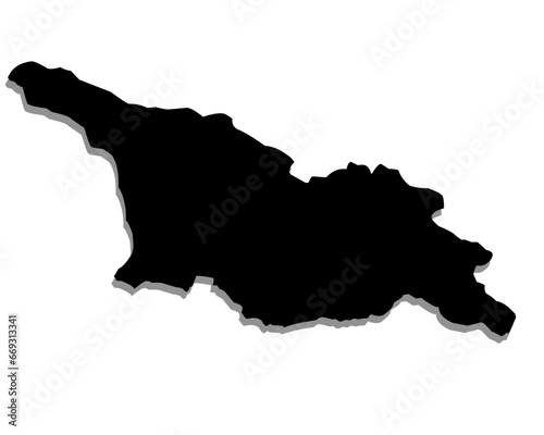 georgia map silhouette