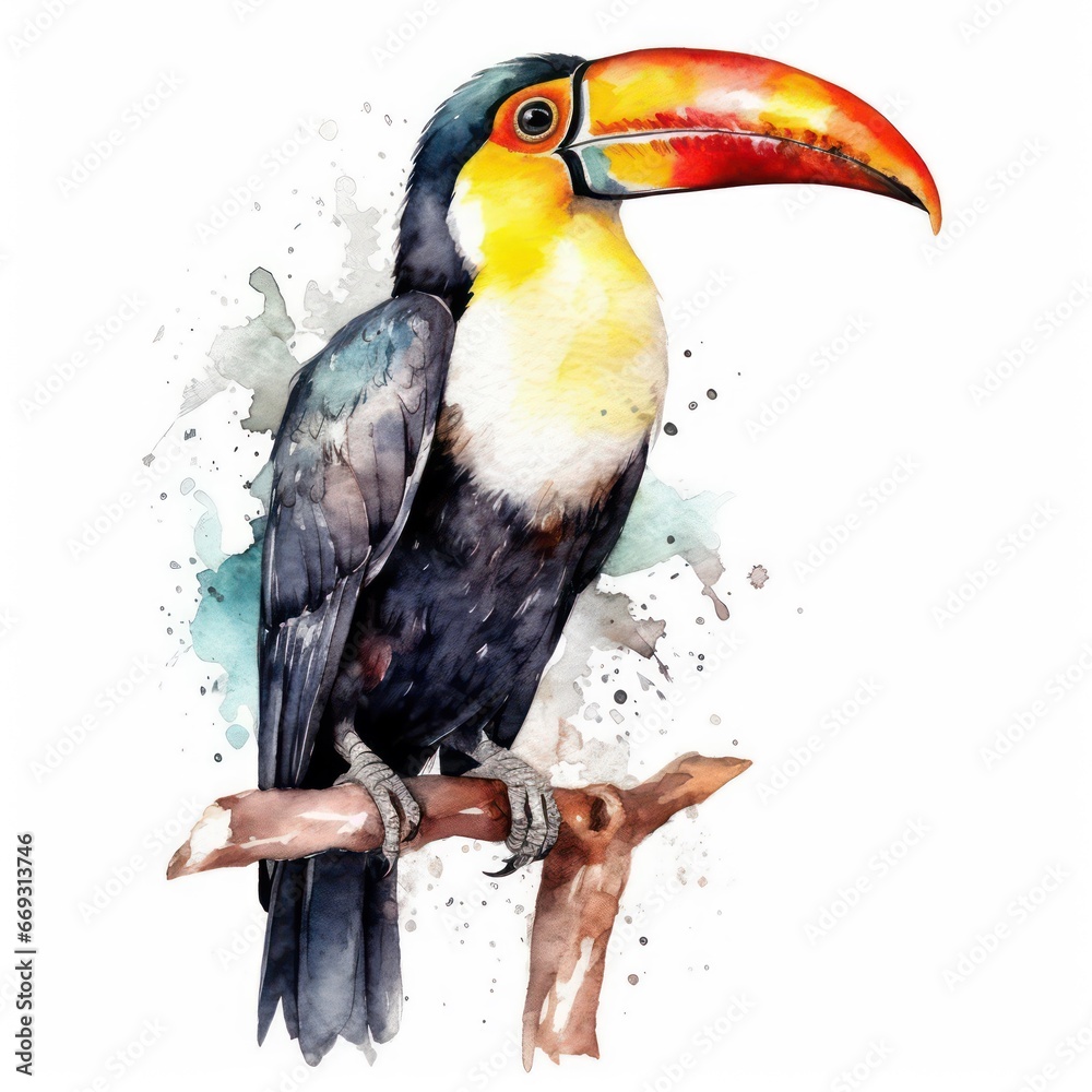 Fototapeta premium toucan on a branch