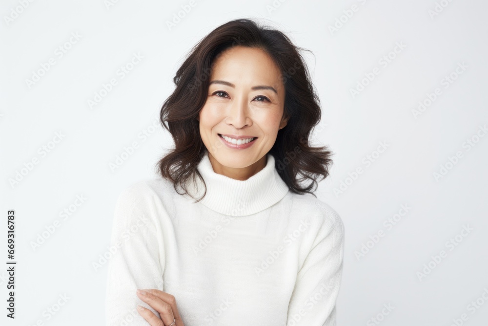 Asian woman smile happy face portrait white background Asian woman smile happy face portrait white background
