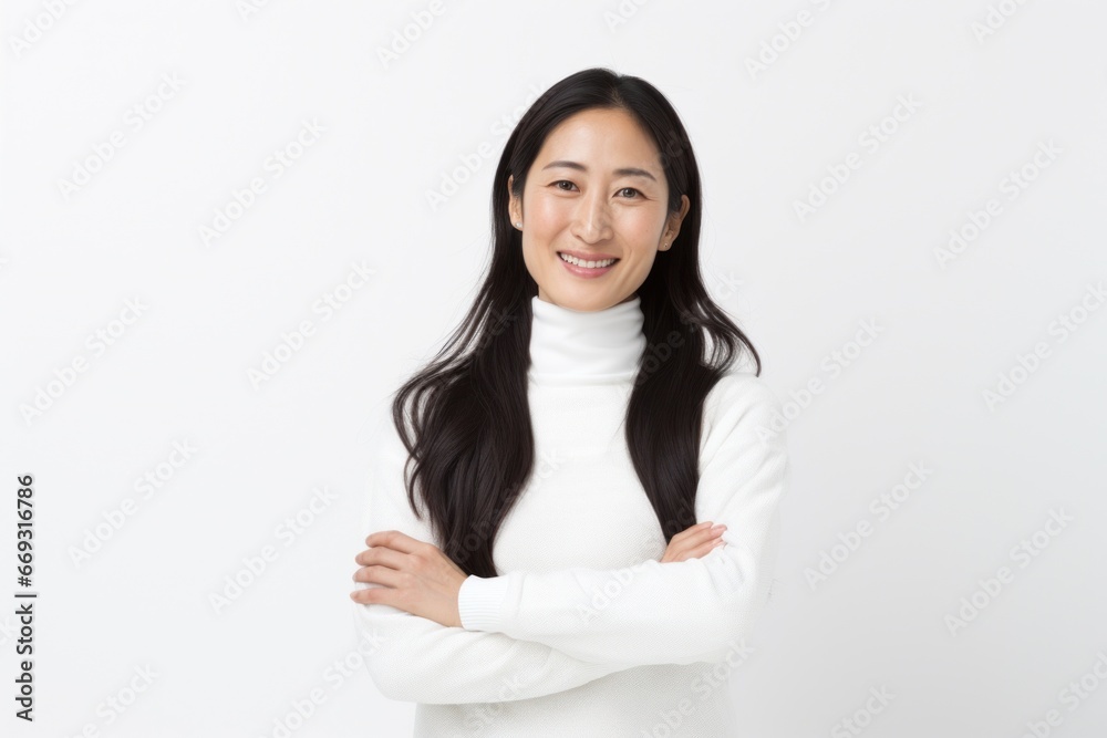 Asian woman smile happy face portrait white background Asian woman smile happy face portrait white background