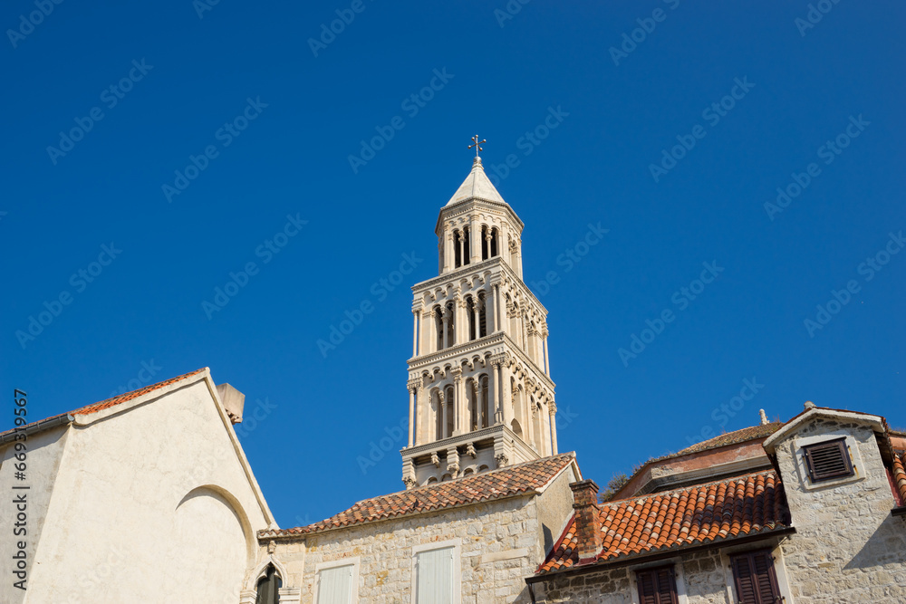Saint Domnius Bell Tower in Split. Croatia