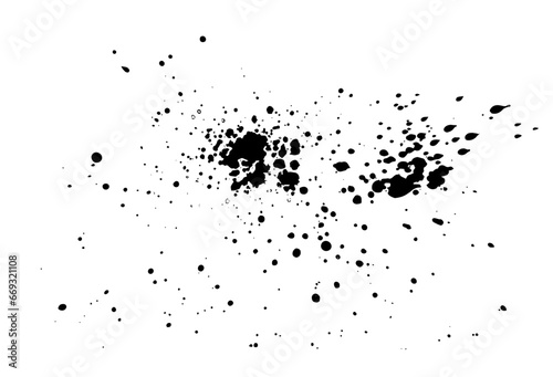The effect of shabby grunge style. Black and white speckled background.
