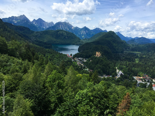 View of Hohenschwangau Castle in Fussen, Germany