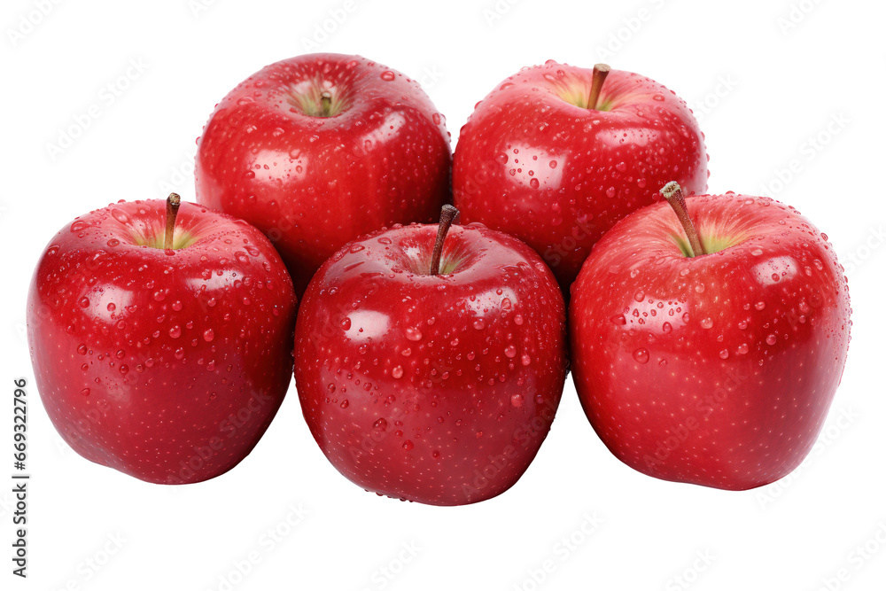 Fresh red royal gala apples isolated on transparent Background Fresh red royal gala apples isolated on transparent Background