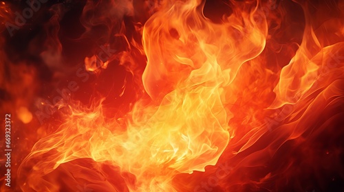 A close up of a fire with lots of flames