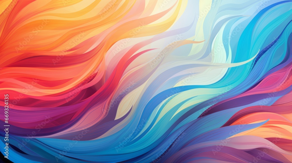 A colorful abstract background with wavy lines A colorful abstract background with wavy lines