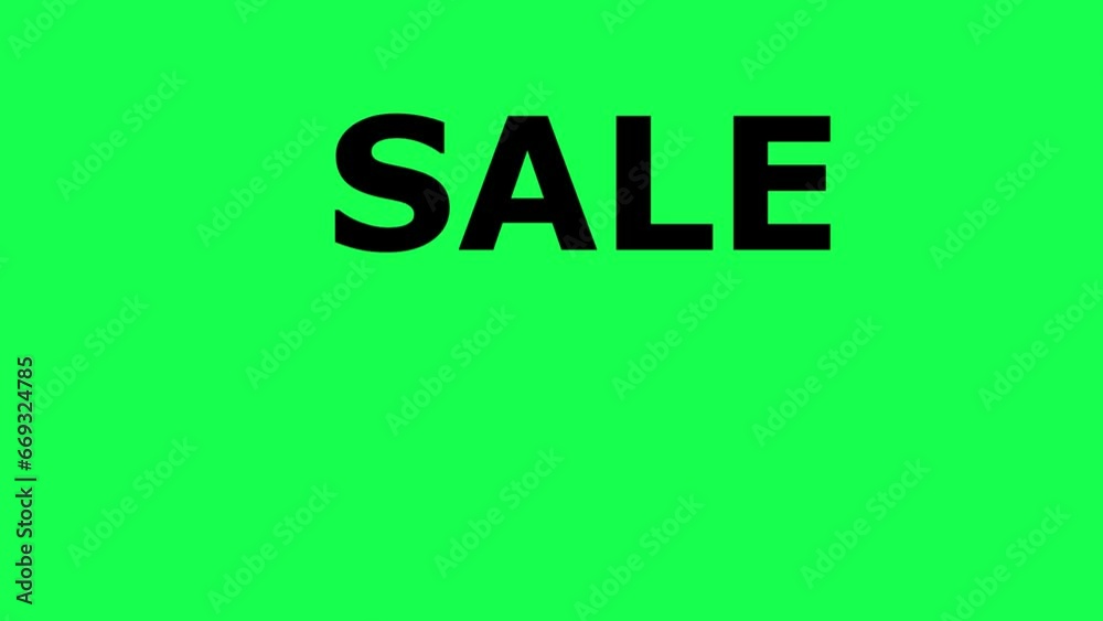 Animation SALE Up to 90 percent OFF slogan for online e-commerce business, motion effect video footage on green screen Animation SALE Up to 90 percent OFF slogan for online e-commerce business, motion effect video footage on green screen