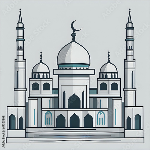 illustration of a set of icons mosque. icon set Ramadan or Ramadhan. icon set vector mosque. Ramadhan icons set promotion. benner. poster. Islamic. ikon masjid. 4k high quality. idea mosque Ramadan 