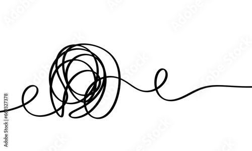 abstract scribble stroke line element