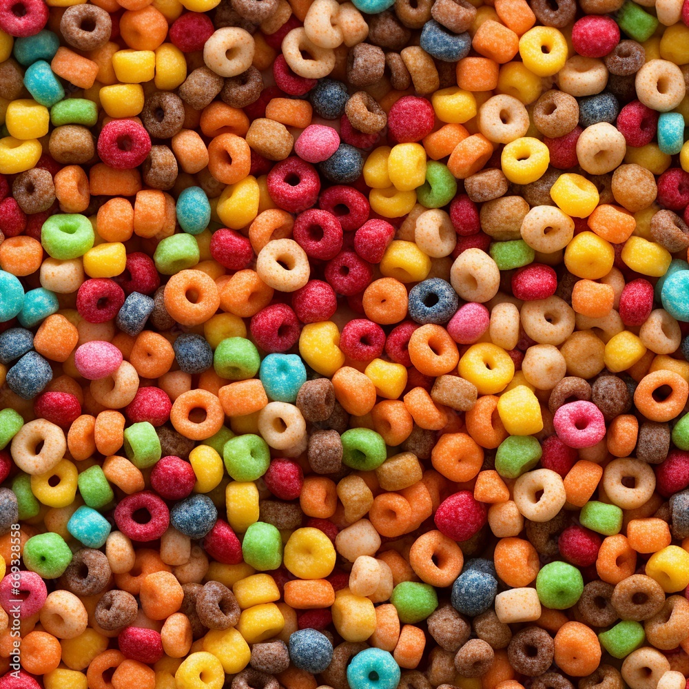 Close-up image of colorful cereals,seamless image Close-up image of colorful cereals,seamless image