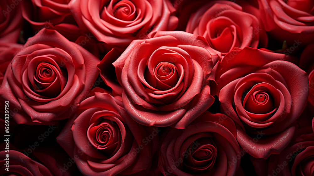 Red roses background