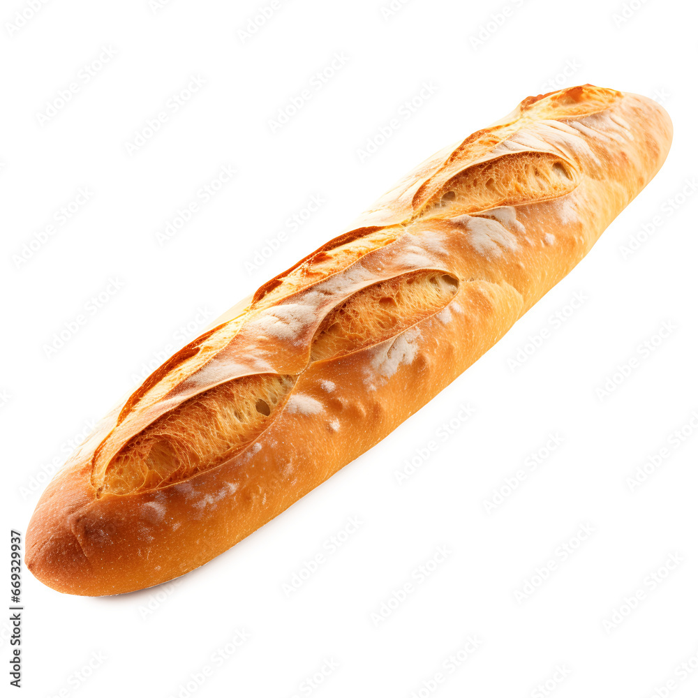 French bread on a transparent background French bread on a transparent background