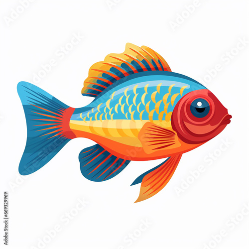 Vibrant Exotic Fish Artistic Waterworld