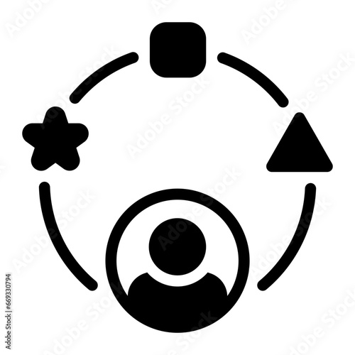 multitasking glyph icon