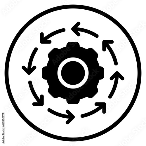 automation glyph icon