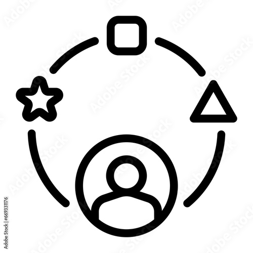 multitasking line icon