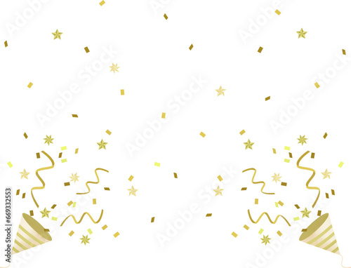クリスマスイメージのクラッカーの背景２