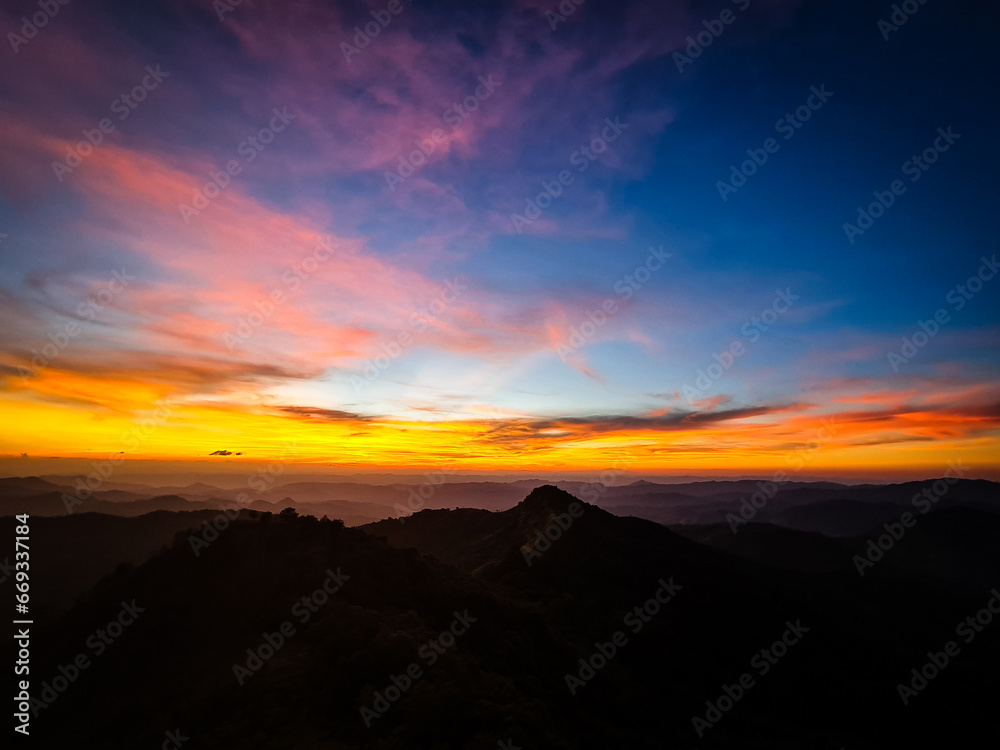 The golden horizontal light at sunset time The golden horizontal light at sunset time