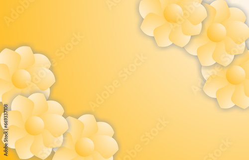 YELLOW FLOWER BACKGROUND ILLUSTRATION