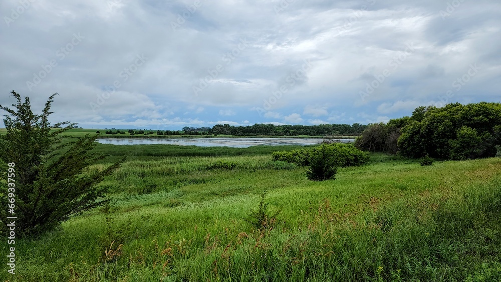Fototapeta premium North Dakota Slough Landscape