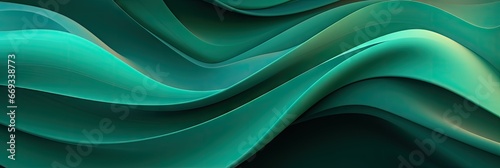 Emerald-Teal Refreshing Wave