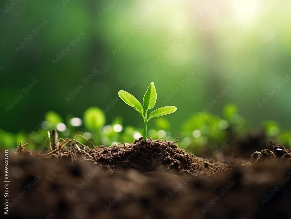 little plant on nature. little plant on nature.