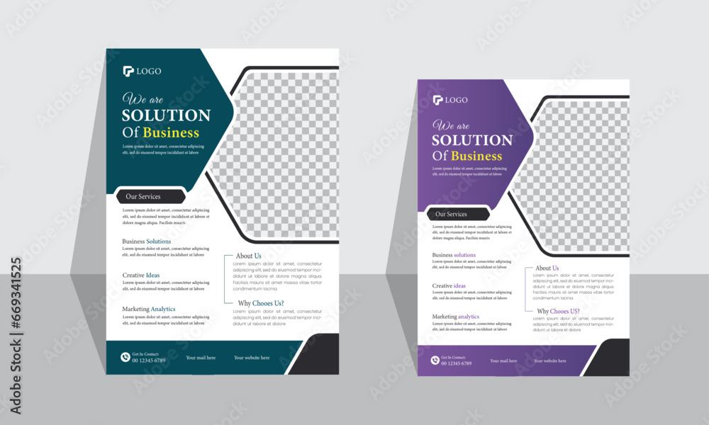 Creative & modern business flyer or poster design template Creative & modern business flyer or poster design template