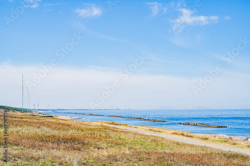 新潟 はまなすの丘から望む日本海
